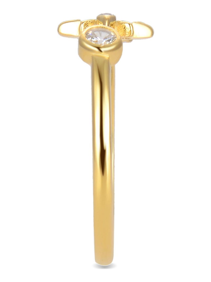 Bague Luxenter Anra en argent 925 et zircon multicolore plaqué or jaune 18 carats Multicolore - Kiabi