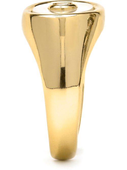 Bague Luxenter avec nacre blanche et plaqué or 18k - Staxo Taille réglable - Kiabi