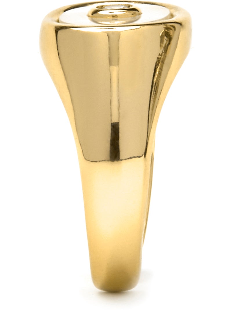 Bague Luxenter avec nacre blanche et plaqué or 18k - Staxo Taille réglable Blanc - Kiabi