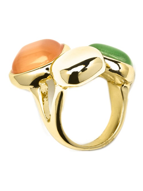 Bague Luxenter avec œil de chat multicolore plaqué or 18 carats - Shureo - Kiabi