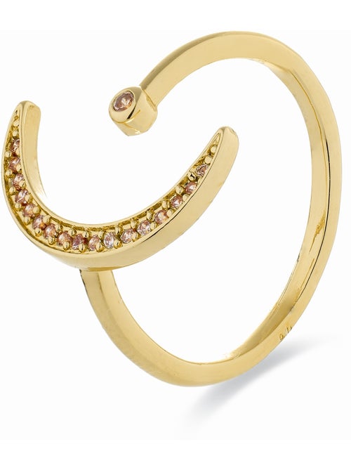Bague Luxenter avec zircone brillante, finition en or jaune 18 carats - Sib - Kiabi Bague Luxenter avec zircone brillante, finition en or jaune 18 carats - Sib - Kiabi
