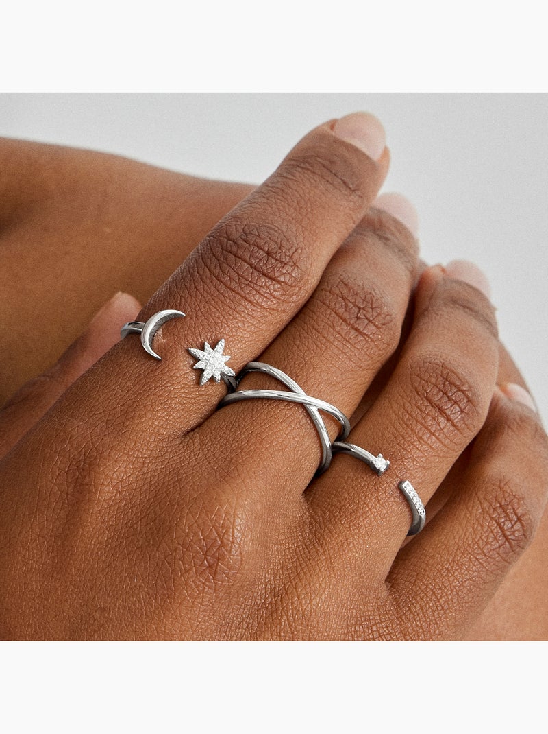 Bague Luxenter danhew en argent sterling Taille réglable Argent - Kiabi