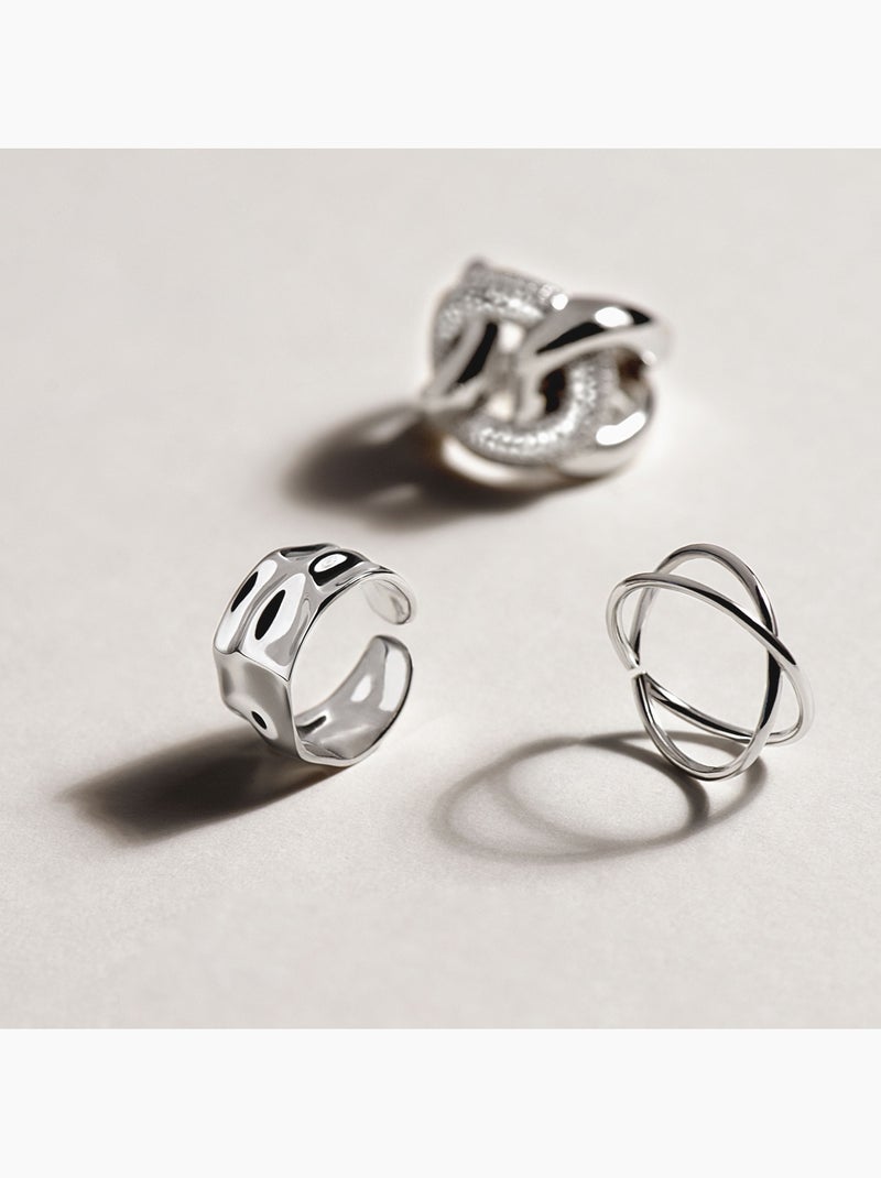 Bague Luxenter danhew en argent sterling Taille réglable Argent - Kiabi