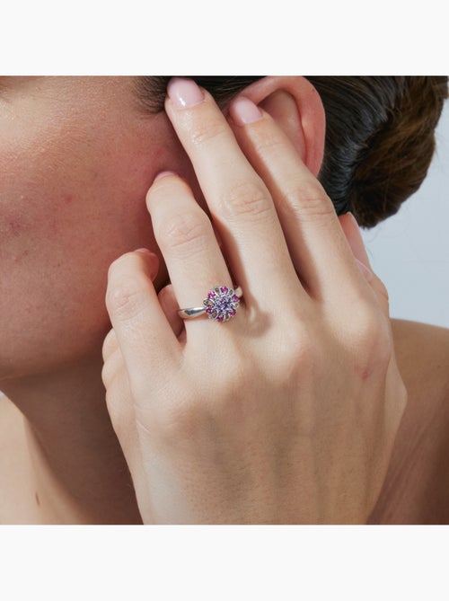 Bague Luxenter en alliage métallique et zircone multicolore, finition rhodiée - Goryah - Kiabi Bague Luxenter en alliage métallique et zircone multicolore, finition rhodiée - Goryah - Kiabi
