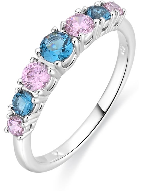 Bague Luxenter en alliage métallique et zircone multicolore, finition rhodiée - Zebe - Kiabi Bague Luxenter en alliage métallique et zircone multicolore, finition rhodiée - Zebe - Kiabi