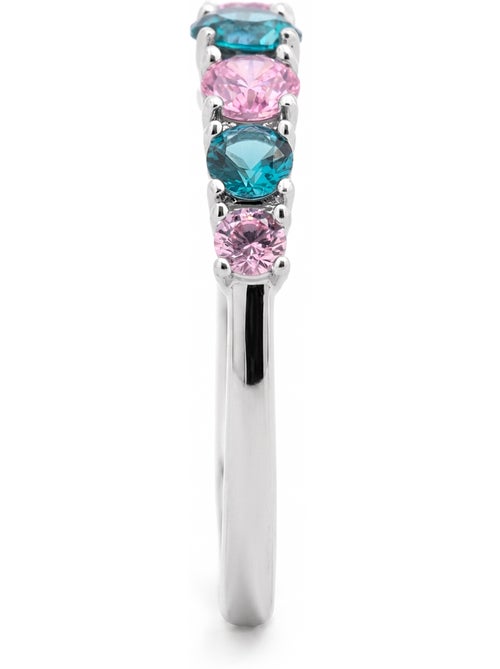 Bague Luxenter en alliage métallique et zircone multicolore, finition rhodiée - Zebe - Kiabi Bague Luxenter en alliage métallique et zircone multicolore, finition rhodiée - Zebe - Kiabi