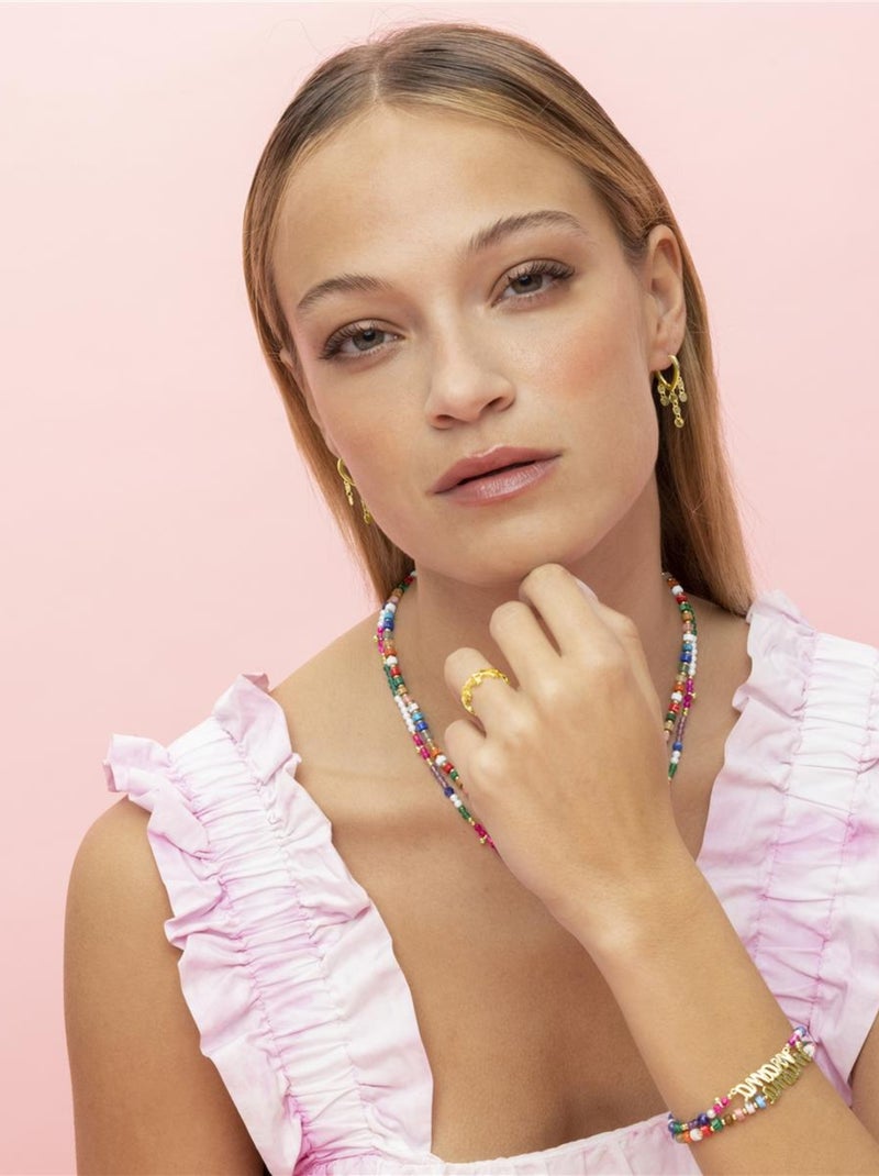 Bague Luxenter en argent 925 avec finition plaqué or jaune 18k - Diyela Doré - Kiabi