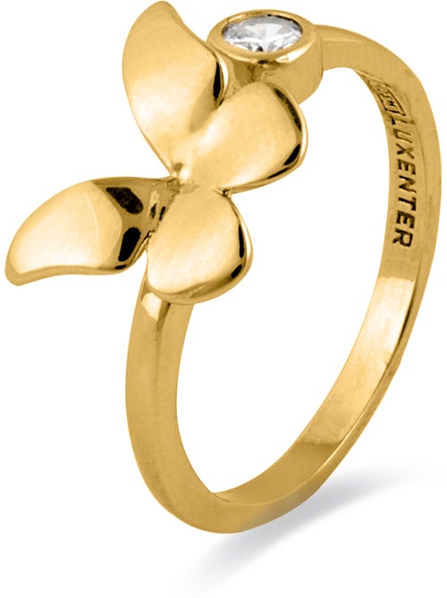 Bague Luxenter en argent 925 avec zircon plaqué or jaune 18k - Azayn Taille réglable - Kiabi Bague Luxenter en argent 925 avec zircon plaqué or jaune 18k - Azayn Taille réglable - Kiabi