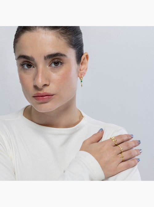 Bague Luxenter en argent 925 avec zircon plaqué or jaune 18k - Azayn Taille réglable - Kiabi Bague Luxenter en argent 925 avec zircon plaqué or jaune 18k - Azayn Taille réglable - Kiabi