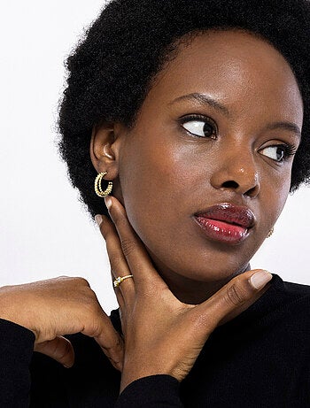 Bague Luxenter en argent 925 avec zircon plaqué or jaune 18k - Kaio