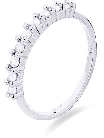 Bague Luxenter en argent 925 avec zirconium brillant plaqué rhodium - Reiva