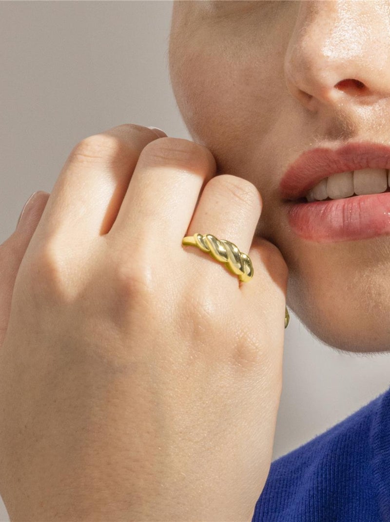 Bague Luxenter en argent 925 et or 18 carats - Gilsi Doré - Kiabi