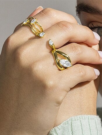 Bague Luxenter en argent 925 et or 18 carats - Tanduf