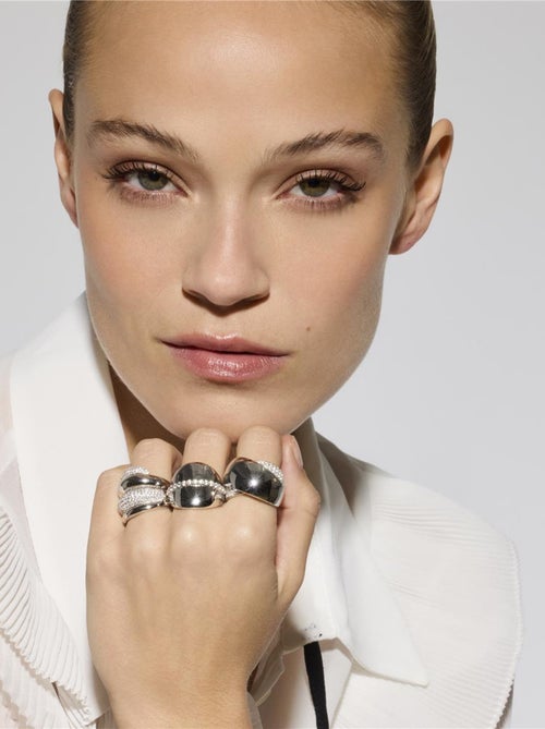 Bague Luxenter en argent 925 et zircon brillant rhodié - Idel - Kiabi