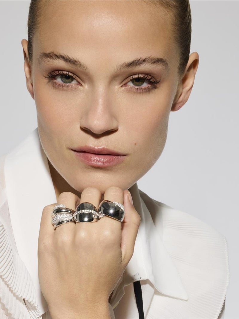 Bague Luxenter en argent 925 et zircon brillant rhodié - Idel Blanc - Kiabi