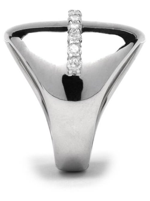 Bague Luxenter en argent 925 et zircon brillant rhodié - Idel - Kiabi