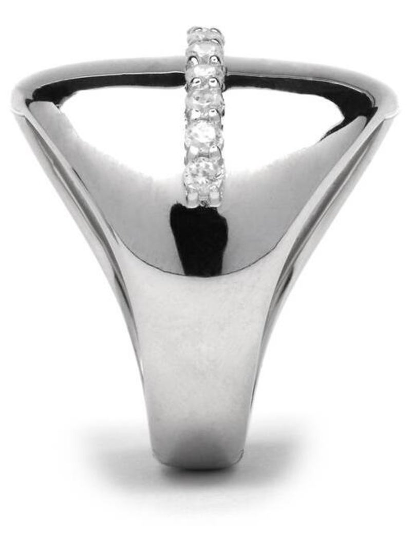 Bague Luxenter en argent 925 et zircon brillant rhodié - Idel Blanc - Kiabi