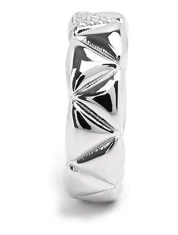 Bague Luxenter en argent 925 et zircon cubique brillant rhodié - Imwa