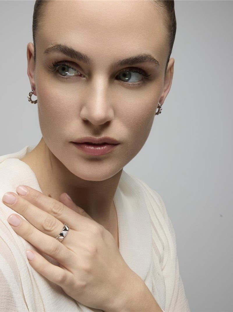 Bague Luxenter en argent 925 et zircon cubique brillant rhodié - Imwa Blanc - Kiabi