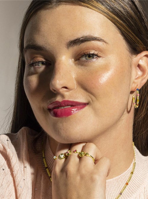 Bague Luxenter en argent 925 et zircon péridot rhodié - Ufore - Kiabi