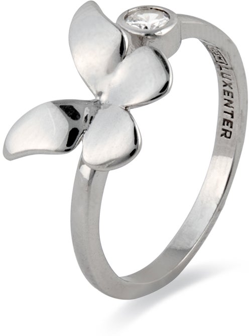 Bague Luxenter en argent 925 et zirconium rhodié - Azayn Taille réglable - Kiabi