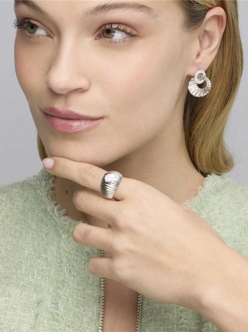 Bague Luxenter en argent 925 et zirconium rhodié - Metri Blanc - Kiabi