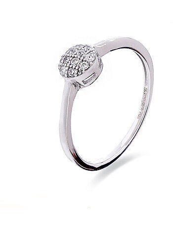 Bague Luxenter en argent 925 et zirconium rhodié - Micmir