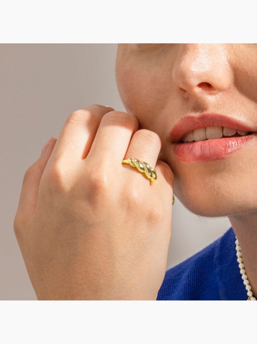Bague Luxenter en argent sterling 925 avec finition et plaqué or 18k - Gilsi - Kiabi