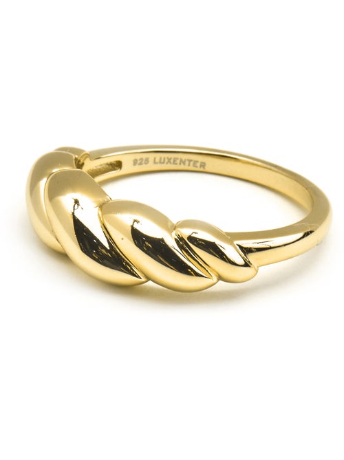 Bague Luxenter en argent sterling 925 avec finition et plaqué or 18k - Gilsi - Kiabi