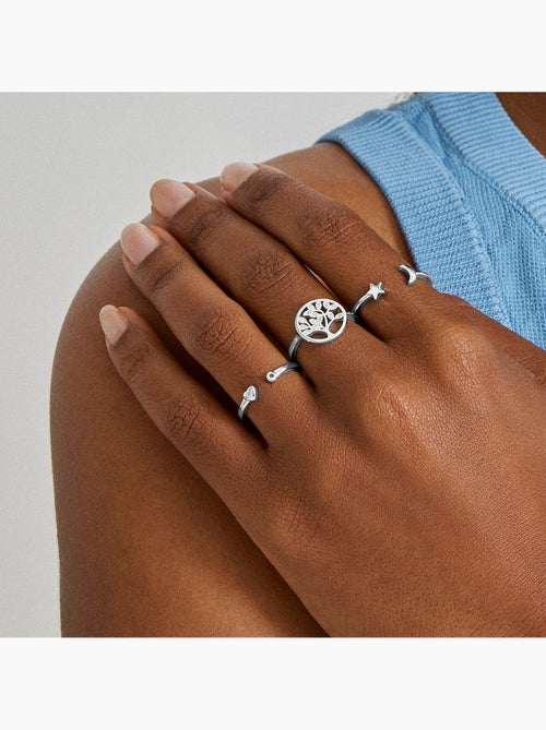 Bague Luxenter en argent sterling 925 avec zircone brillante et finition en rhodium - Arbol Vida - Kiabi Bague Luxenter en argent sterling 925 avec zircone brillante et finition en rhodium - Arbol Vida - Kiabi