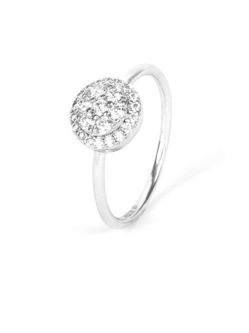 Bague Luxenter en argent sterling 925 avec zircone brillante finition rhodium - Ahbu - Kiabi