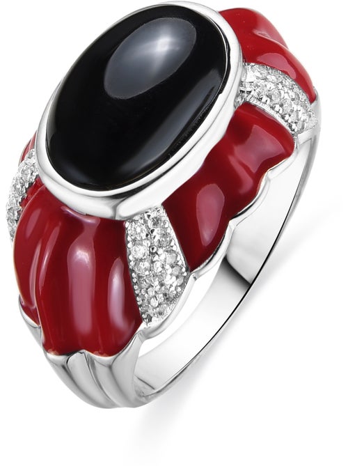 Bague Luxenter en argent sterling 925 et laqué rouge finition rhodium - Rendi - Kiabi Bague Luxenter en argent sterling 925 et laqué rouge finition rhodium - Rendi - Kiabi