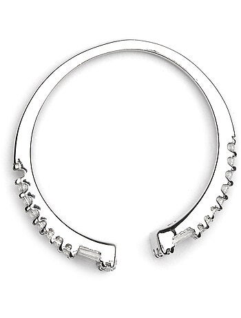 Bague Luxenter en argent sterling 925 et zircone avec finition en rhodium-Khaoya Taille réglable