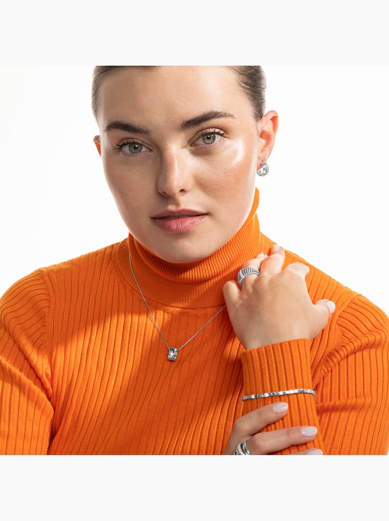 Bague Luxenter en argent sterling 925 et zircone brillante avec finition en rhodium - Dorane Blanc - Kiabi