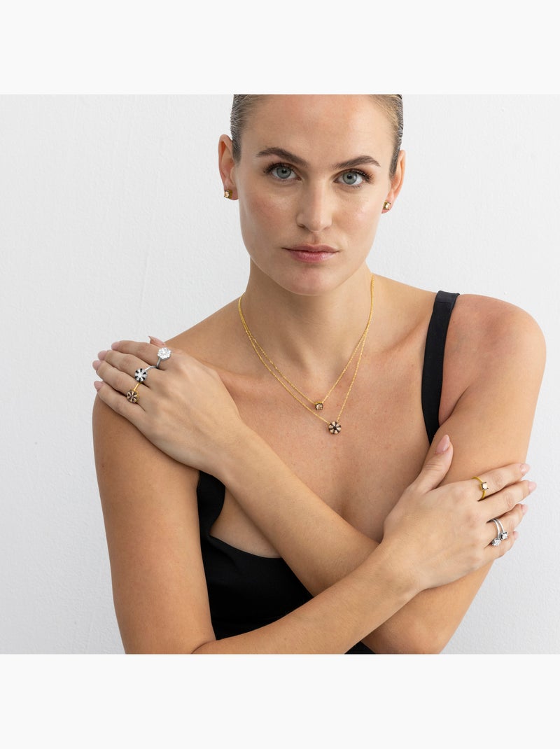 Bague Luxenter en argent sterling 925 et zircone brillante avec finition en rhodium - Lorush Blanc - Kiabi