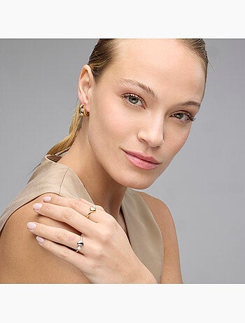 Bague Luxenter en argent sterling 925 et zircone brillante finition rhodium - Pesha