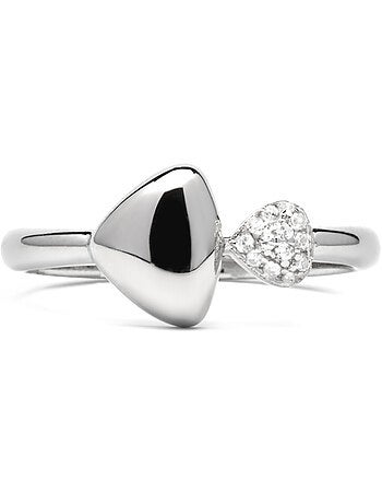 Bague Luxenter en argent sterling 925 et zircone brillante finition rhodium - Pesha