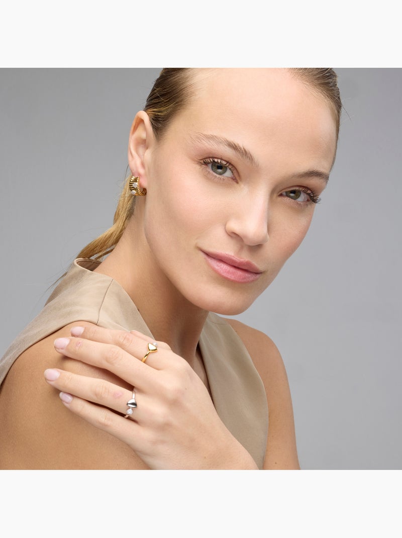 Bague Luxenter en argent sterling 925 et zircone brillante finition rhodium - Pesha Blanc - Kiabi