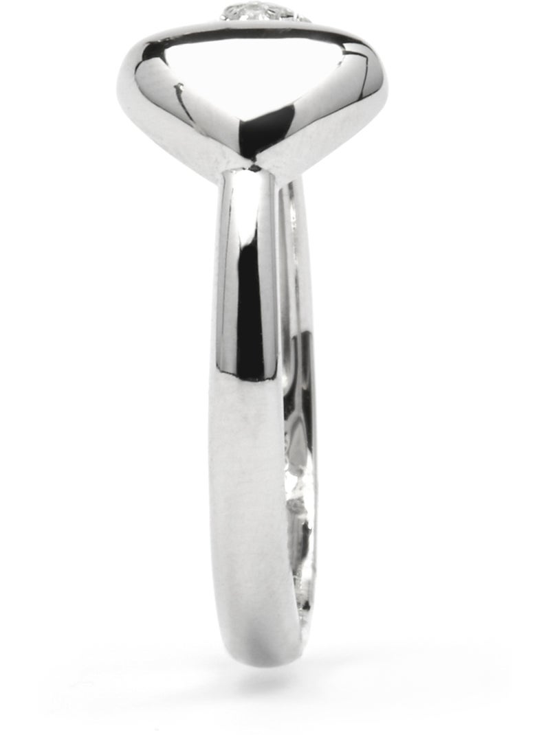 Bague Luxenter en argent sterling 925 et zircone brillante finition rhodium - Pesha Blanc - Kiabi