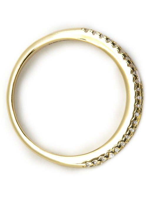 Bague Luxenter en argent sterling 925 et zircone multicolore, finition or 18 carats - Bhaime - Kiabi