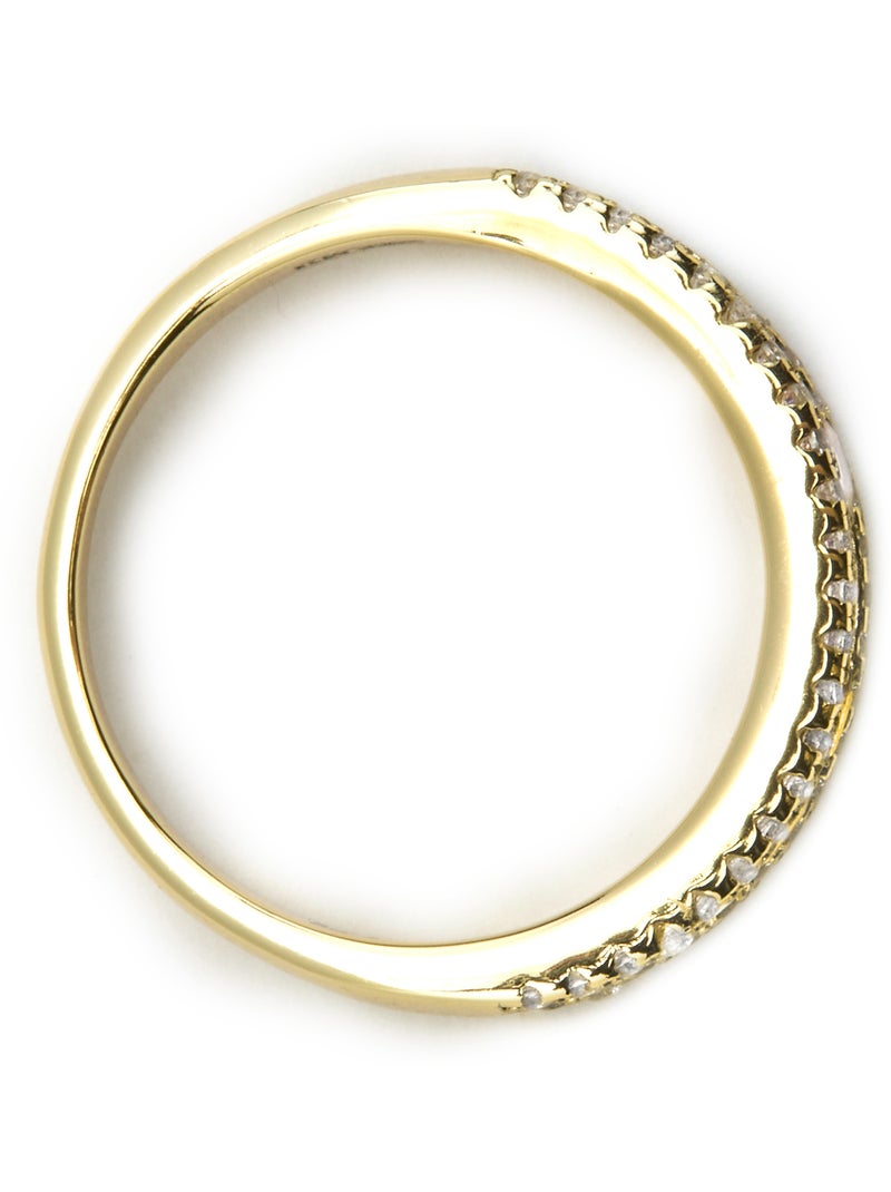 Bague Luxenter en argent sterling 925 et zircone multicolore finition or 18k - Bhaime Multicolore - Kiabi