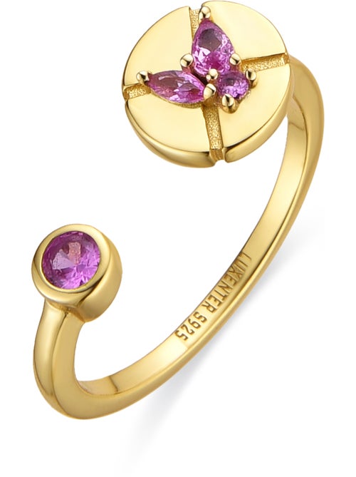 Bague Luxenter en argent sterling 925 et zircone rose finition or 18 carats - Ufore - Kiabi Bague Luxenter en argent sterling 925 et zircone rose finition or 18 carats - Ufore - Kiabi