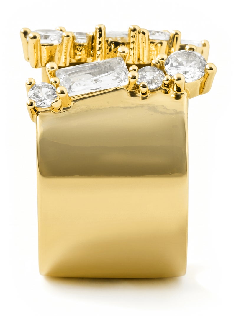 Bague Luxenter en métal brillant et alliage de zirconie, finie en or jaune 18 carats - Legin Doré/or - Kiabi