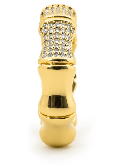 Bague Luxenter en métal brillant et alliage de zirconie finie en or jaune 18 carats - Rechi - Kiabi Bague Luxenter en métal brillant et alliage de zirconie finie en or jaune 18 carats - Rechi - Kiabi