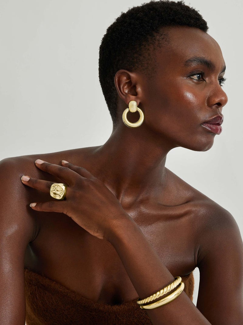 Bague Luxenter en or jaune 18 carats - Fioak Doré/or - Kiabi