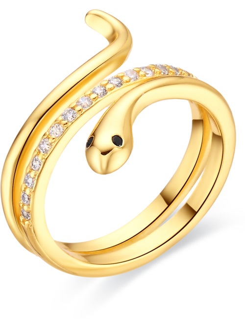 Bague Luxenter en zircone brillante avec finition en or jaune 18 carats - Sasso - Kiabi Bague Luxenter en zircone brillante avec finition en or jaune 18 carats - Sasso - Kiabi