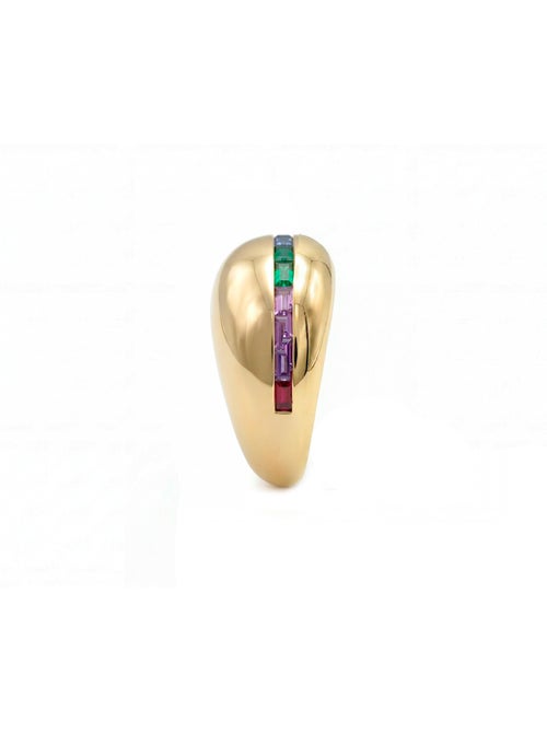 Bague Luxenter en zircone multicolore avec finition en or jaune 18 carats - Desia - Kiabi Bague Luxenter en zircone multicolore avec finition en or jaune 18 carats - Desia - Kiabi