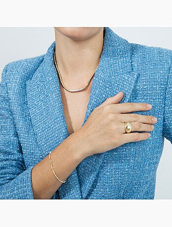 Bague Luxenter et plaqué or 18k - Tanys Taille réglable