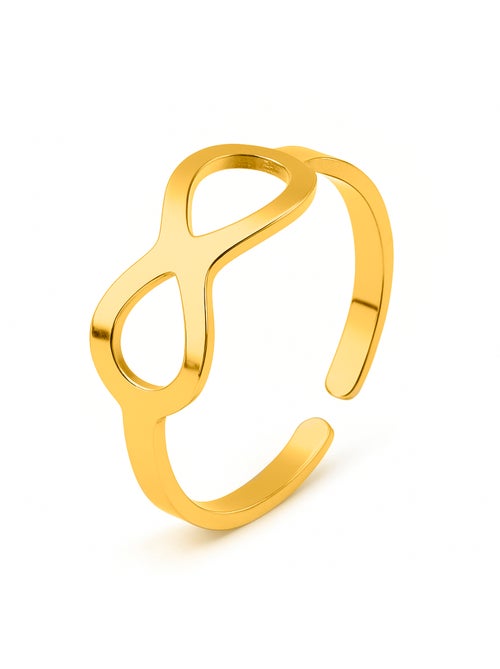 Bague Luxenter et plaqué or 18k - Ziko Taille réglable - Kiabi