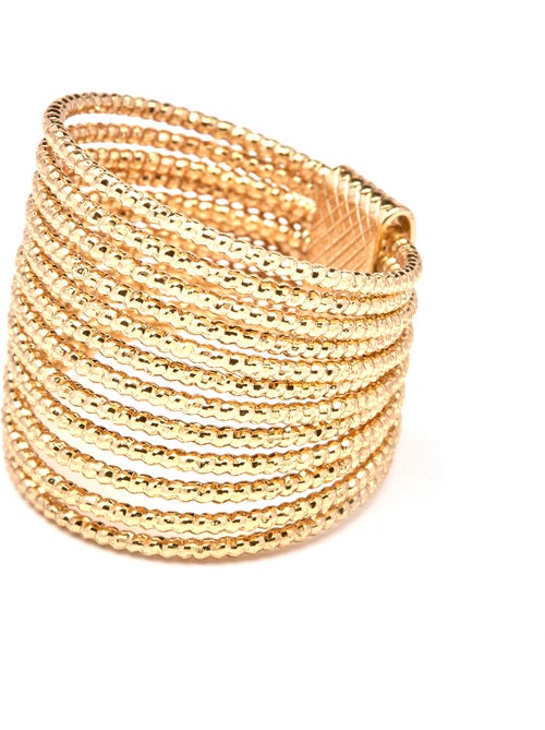 Bague Luxenter et plaqué or 18k finition zircone brillante - Mika - Kiabi